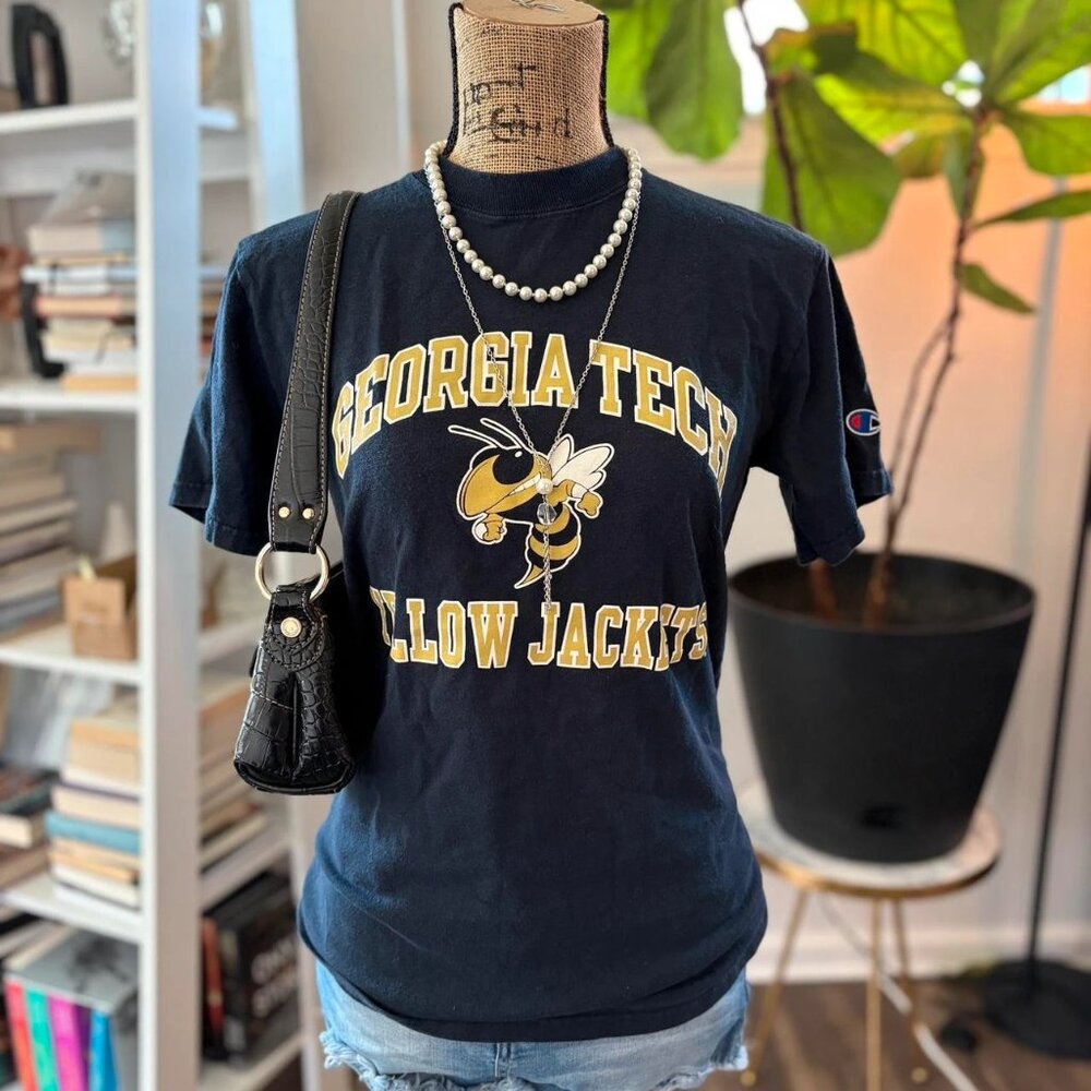 Navy Georgia Tech Tee – Women’s Streetwear